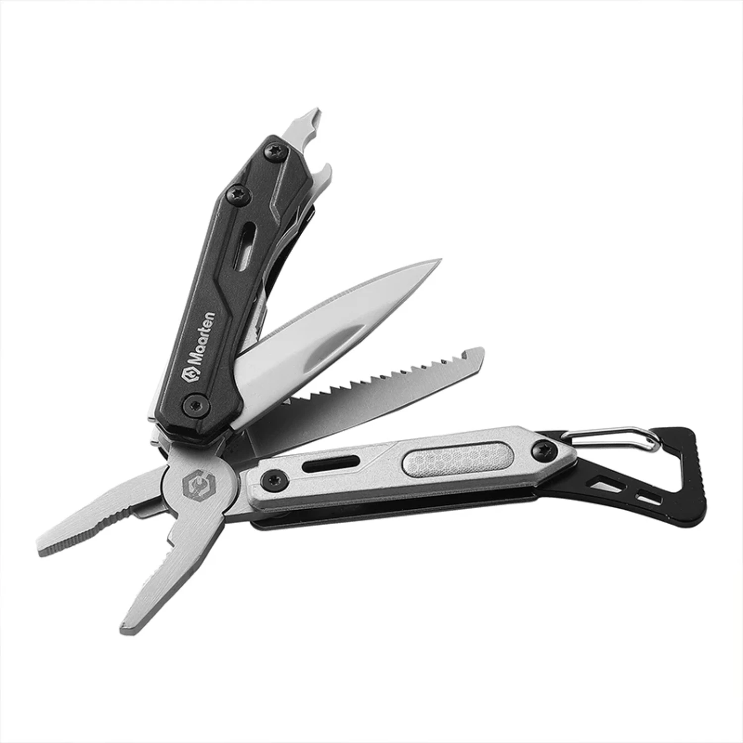 Multitool, 9-in-1 Stainless Steel Multi Tool Pocket  with Screwdriver, Self-locking Multitool Pliers, Survival, Bot