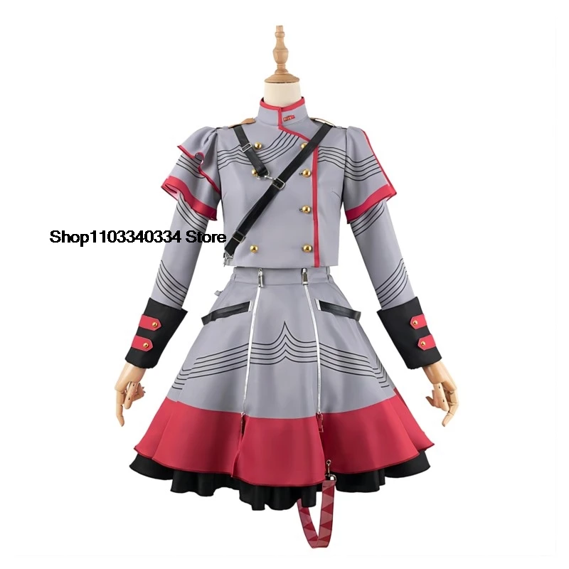 

Vtuber Synthesizer V Kasane Teto Cosplay Costume Pink and Blue Outfits Uniform Halloween Party Virtual Singer Full Set for Women