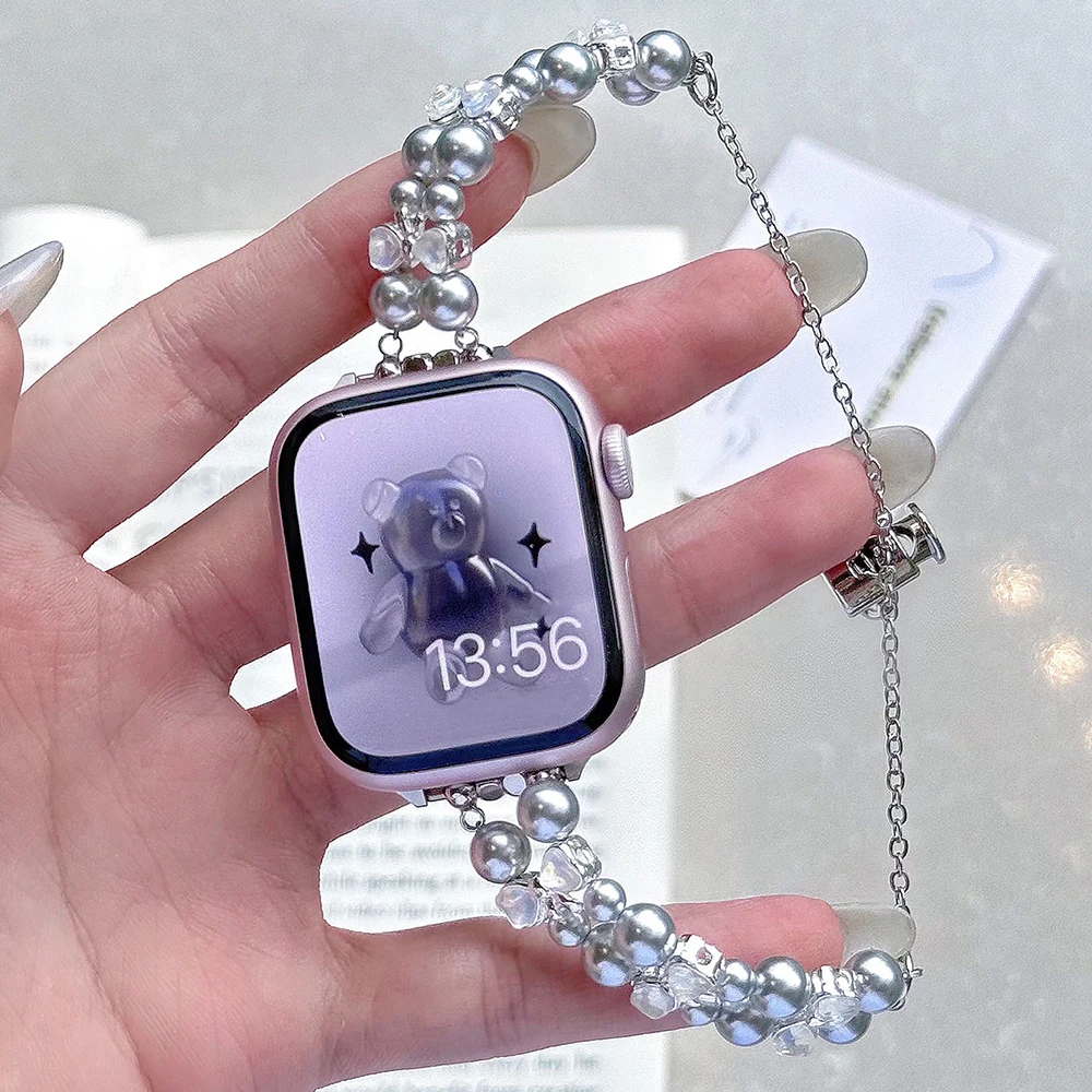 Biżuteria Pasek z muszką do Apple Watch 10 Pasek 46 mm 41 mm 45 mm 44 mm 40 mm 42 mm Damska metalowa bransoletka iWatch Series 9 8 7 SE 6 5