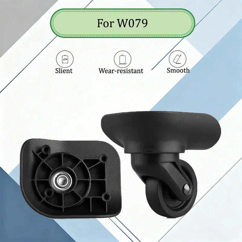 For W079 Ultra-Quiet Luggage Wheels Wear-Resistant & Smooth Rotation 360° Smooth Rotation Wear-Resistant & Pressure-Resistant
