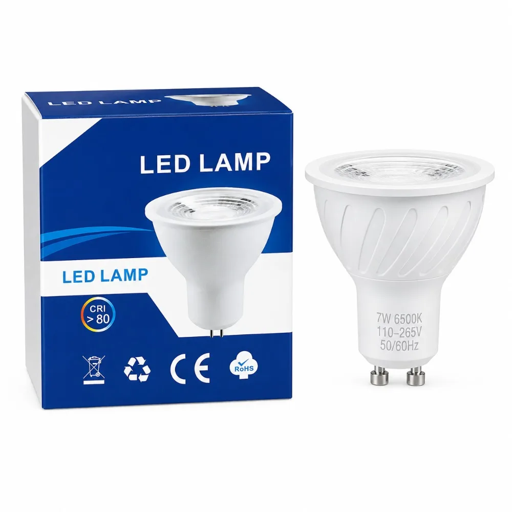 1/10PCS GU10 LED Light Bulb for Recessed Track Lighting 6500K 3000K 7W Spotlight GU10 Bulb Halogen 50W Equivalent Light Bulbs