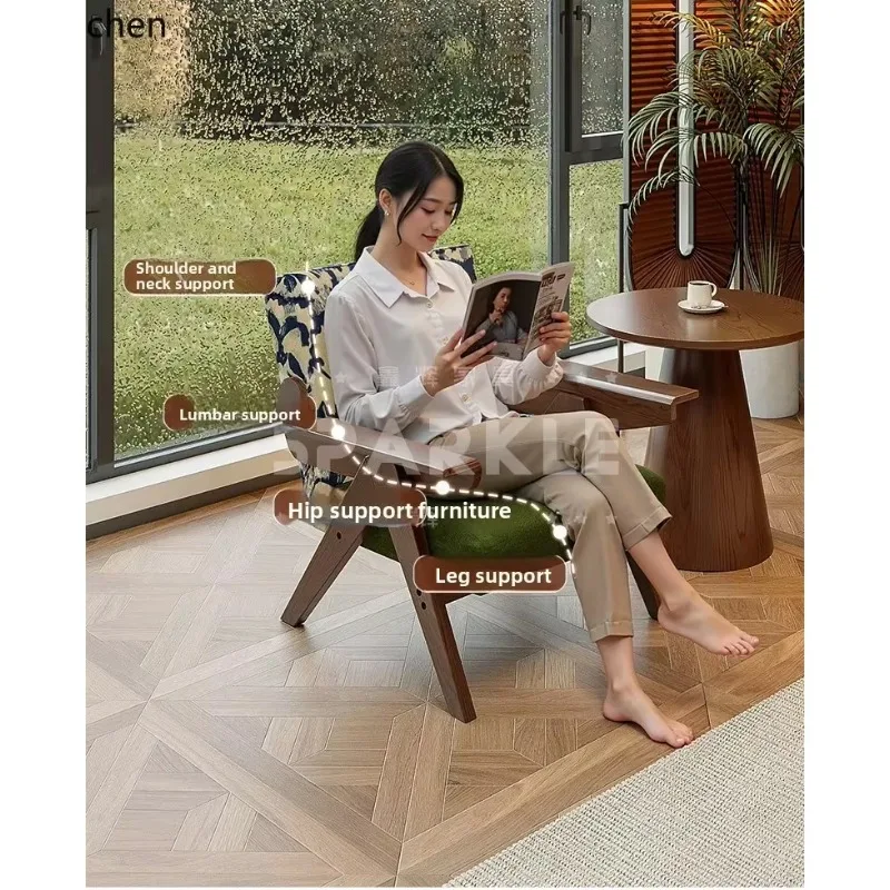 single sofa chair antique living room small balcony bedroom leisure light luxury high sense