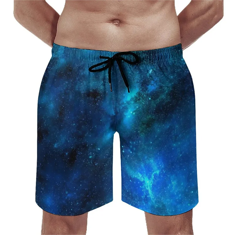 

Мужские пляжные шорты с 3D-принтом в виде галактики и звездной ночи