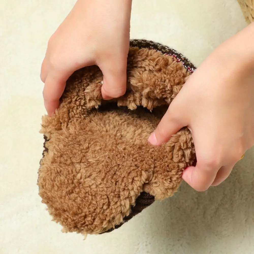 

Простые вязаные зимние домашние носки с узором снежинок, теплые утолщенные носки, мягкие флисовые носки для сна для девочек