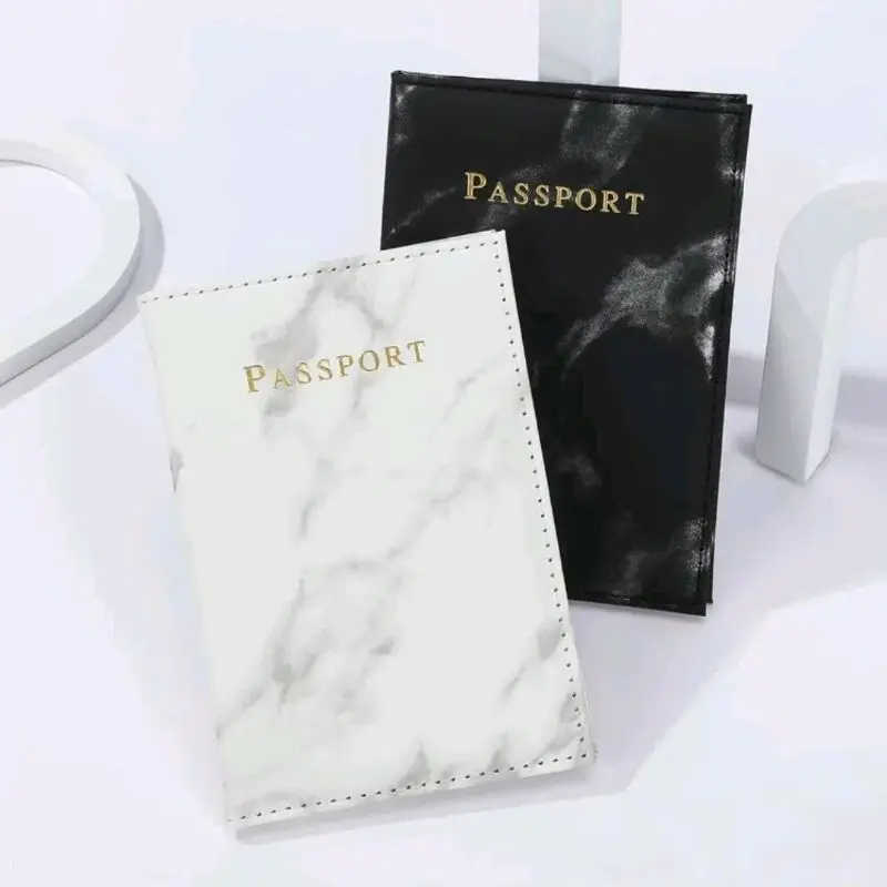 

Travel Passport Holder Marble Pattern Passport Covers Passport Cover Flight Ticket Clip ID Credit Card Holder Travel Accessories