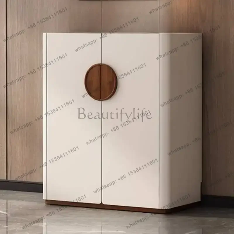 LSWhite Minimalist Shoe Cabinet Italian Style Cheap Entryway Narrow Shoe Cabinet Storage Space Saving Zapatera  For Home