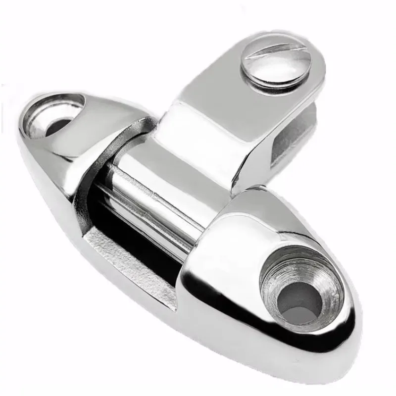 316 Stainless Steel Deck Hinge Adjustable Mountain-shaped Seat Marine Hardware Sliding Yacht Awning Accessories