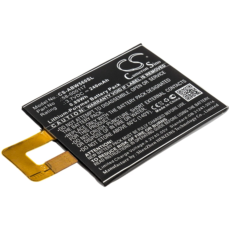 Cs Cameron Sino Kerui New 240Mah Replacement Battery For 223337, Kindle Oasis, KO1, Oasis 1, Oasis 2, Oasis 3, SW56RW