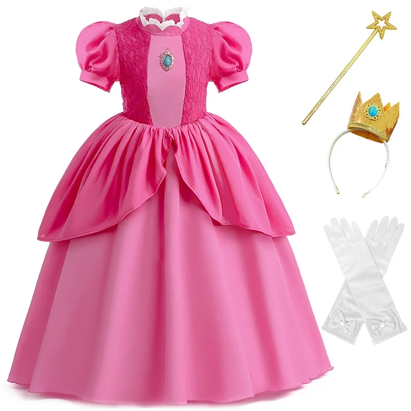 フラワーガールユニコーンレインボーウェディングパーティードレス女の子の誕生日パーティーユニコーン役割ダンスパフォーマンスドレス