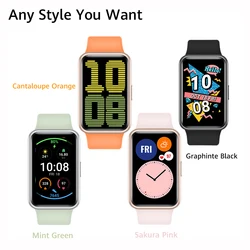 Original HUAWEI Watch FIT SmartWatch Quick-Workout Animations Blood Oxygen Watch FIT 10 Days Battery Life Smart Band No Box