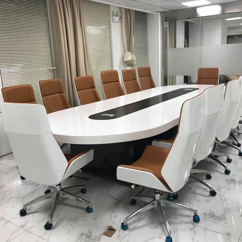 HYZ16 Factory large long size luxury office furniture MDF wooden conference room modern office desk Conference meeting table