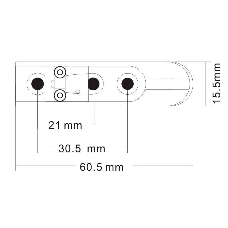 Bass Bridge for Single String Bass Bridge Individual , 4 String , 5 String , 6 String , Chrome/black