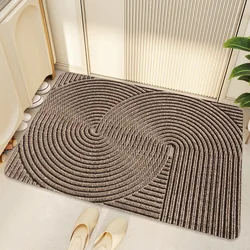 Geometric PVC Doormat Cuttable House Entrance Welcome Mat Rug Carpet Anti Dust Pad Outdoor Aesthetic Home Room Decor