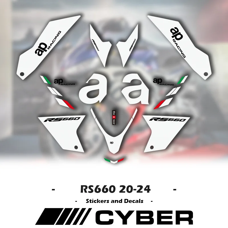 ALL Logo 2023 RS660 For Aprilia RS660 2021 2022 2023 2024 New OEM Replica Special Color Fairing Shell Sticker Decal