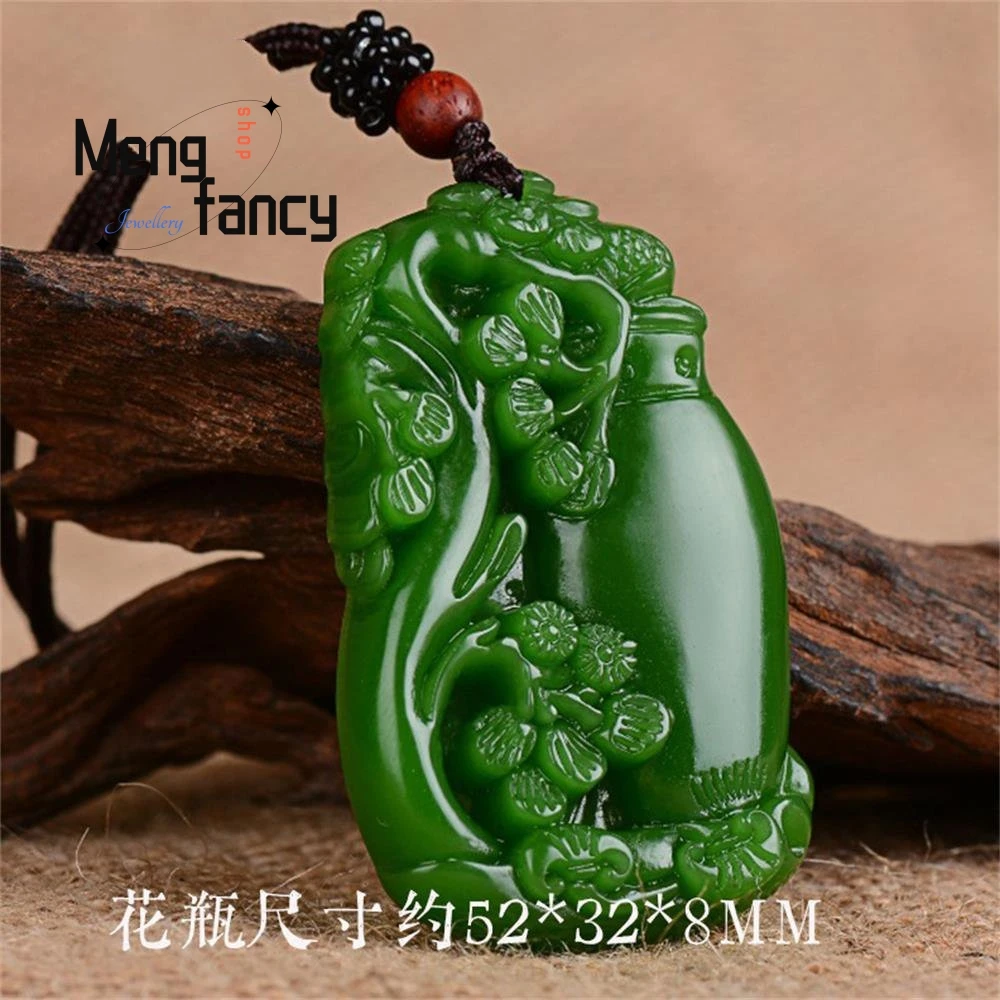 

Natural Hetian Jade Zodiac Signs Dragon Tiger Guanyin Bodhisattva Maitreya Buddha Pendant Exquisite Popular Fashion Fine Jewelry