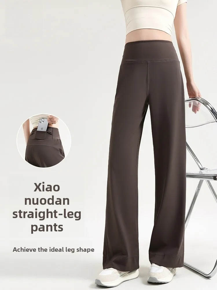 

High Waist Thiened Fce Lined Casual Pants Women's Yoga Pants Slimming Leggings man Winter New Sle Straight Leg Trou...