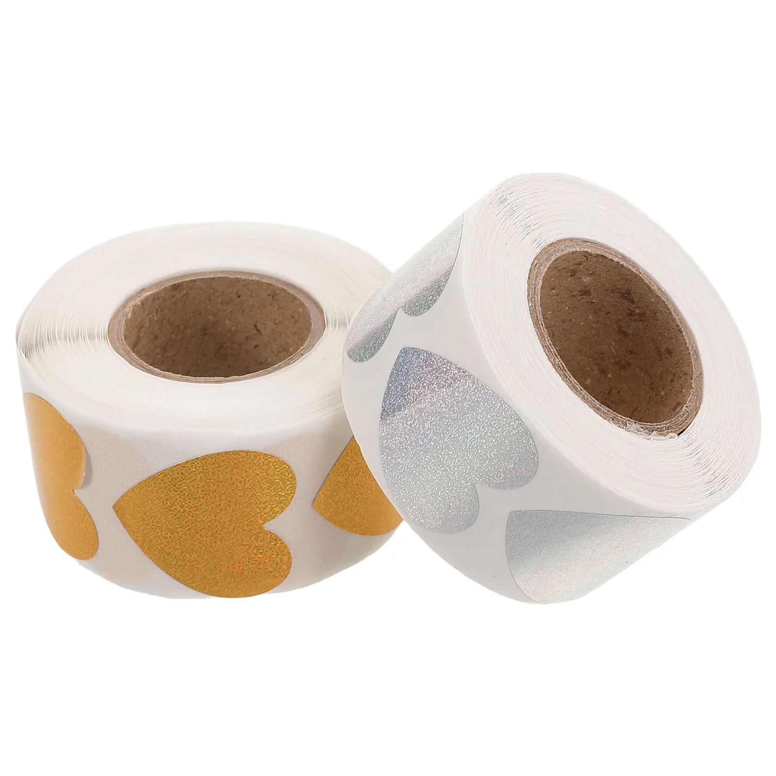 2Pcs Heart Seal Stickers Elegant Self-Adhesive Decorative Labels for Wedding Invitations Envelopes Present Wrapping Romantic