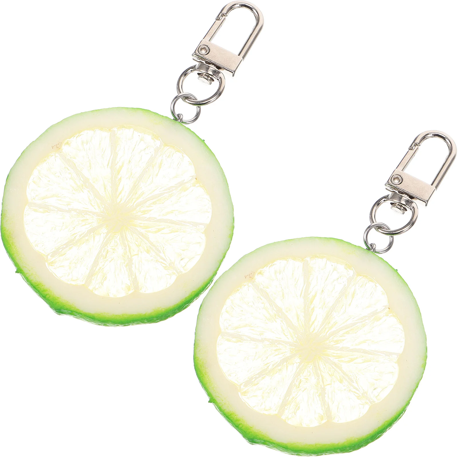 Key Hanging Ornament Lemon Keychain Festive Gift Cell Phone Fruit Charms Decorative