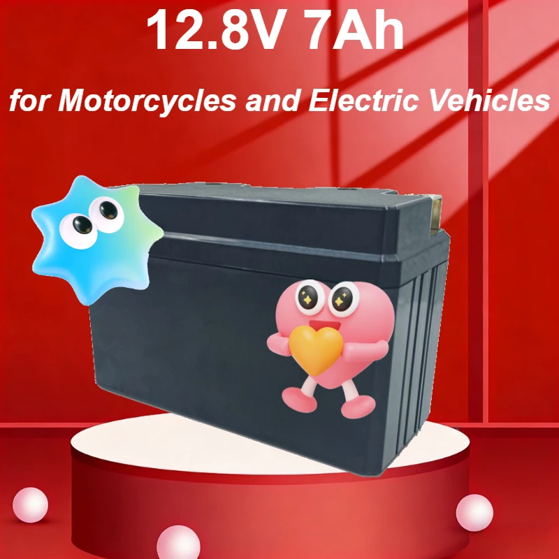 

12.8V 7Ah LiFePO4 Battery Pack Motorcycle Starter Power Supply & Protective Battery for Motorcycles and Electric Vehicles