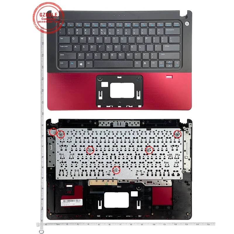 New Palmrest topcase for DELL VOSTRO V5460 5460 5470 P/N:56M9 US Keyboard Upper cover Touchpad with/without fingerprint