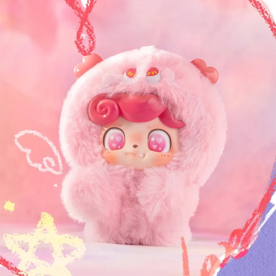 Q KID emotional hairy MONSTNRS 4種セット In Stock Q.KID Emotional Hairy Monsters Series Vinyl Blind Box