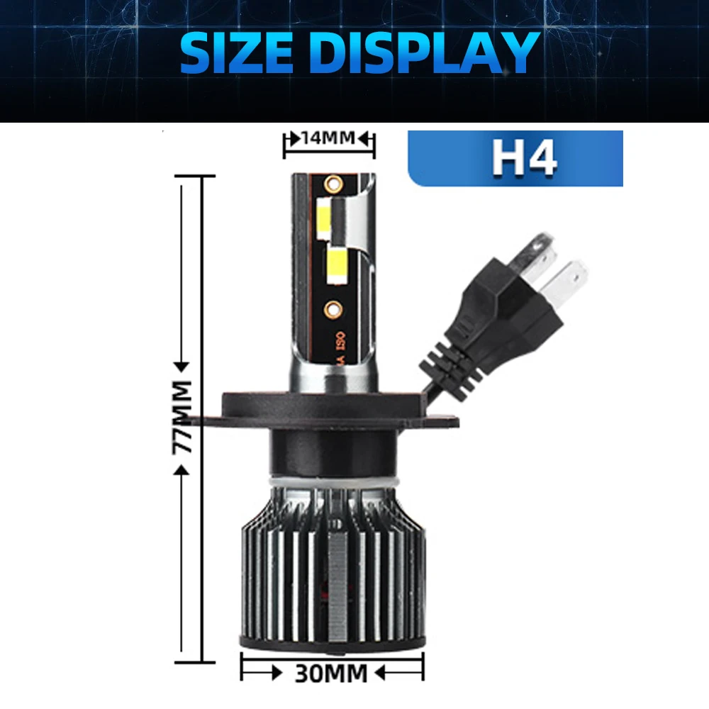 1PC 12V LED H4 Motorcycle Bulb 7500LM For Suzuki SFV 650 (CX) 2008 2009 2010 2011 2012 2013 2014 2015 2016 2017 2018 2019-2022