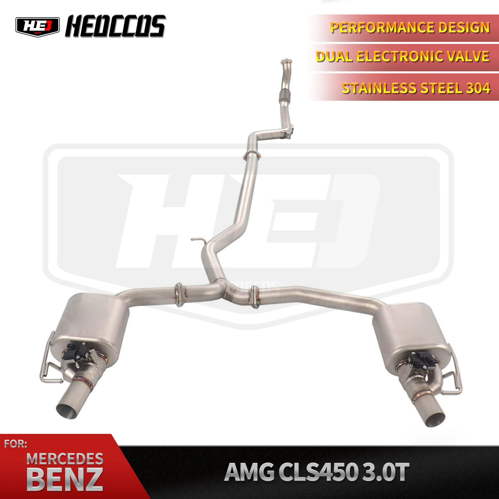 

Высокопроизводительный выхлоп Valvetronic Catback HEO для Mercedes-Benz AMG CLS450 3.0T