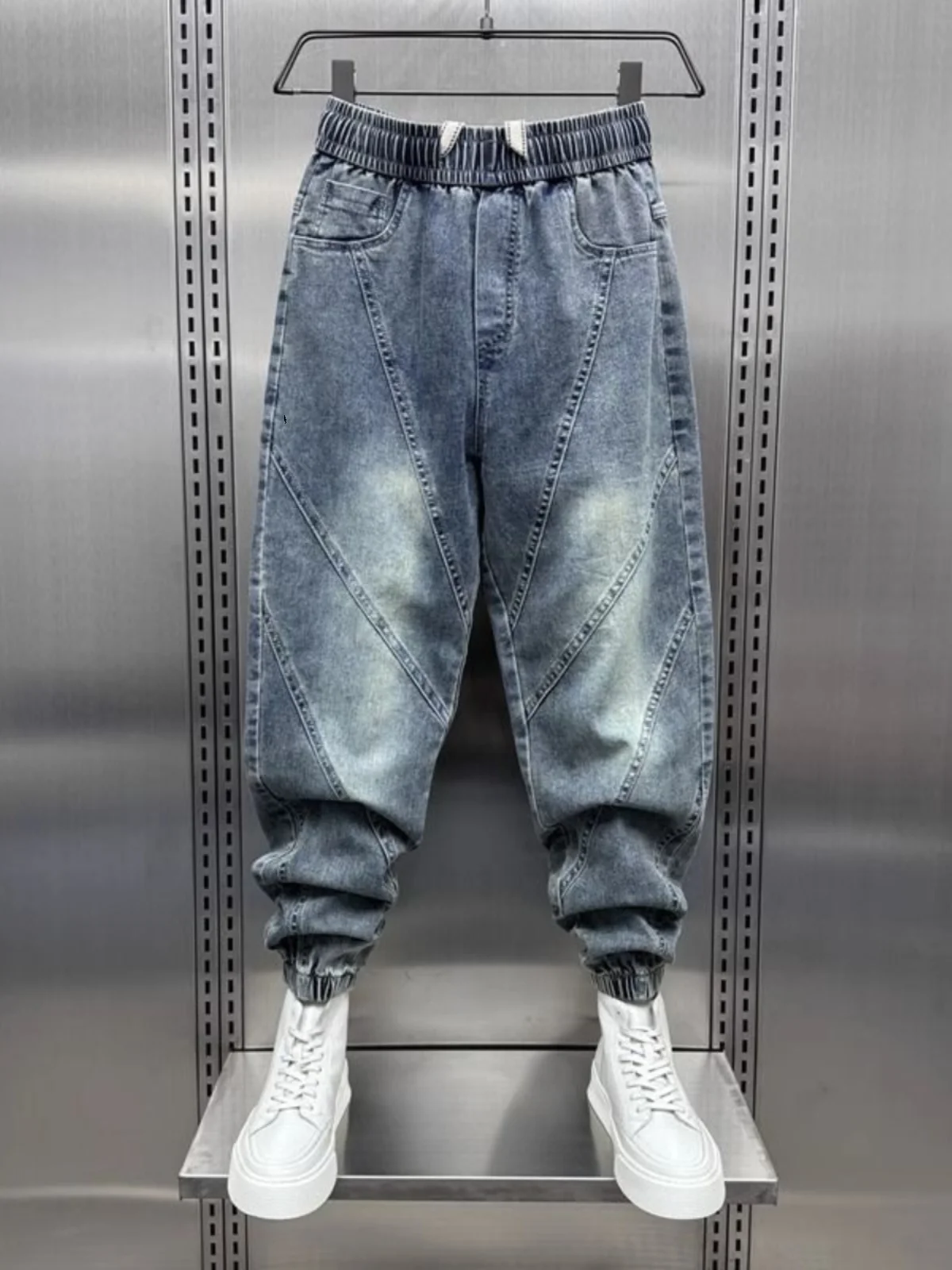 

Retro Loose Casual Men's Jeans Harlan Pants Breathable Comfortable Straight Leg Long Trousers Autumn Winter plus Size Street ...