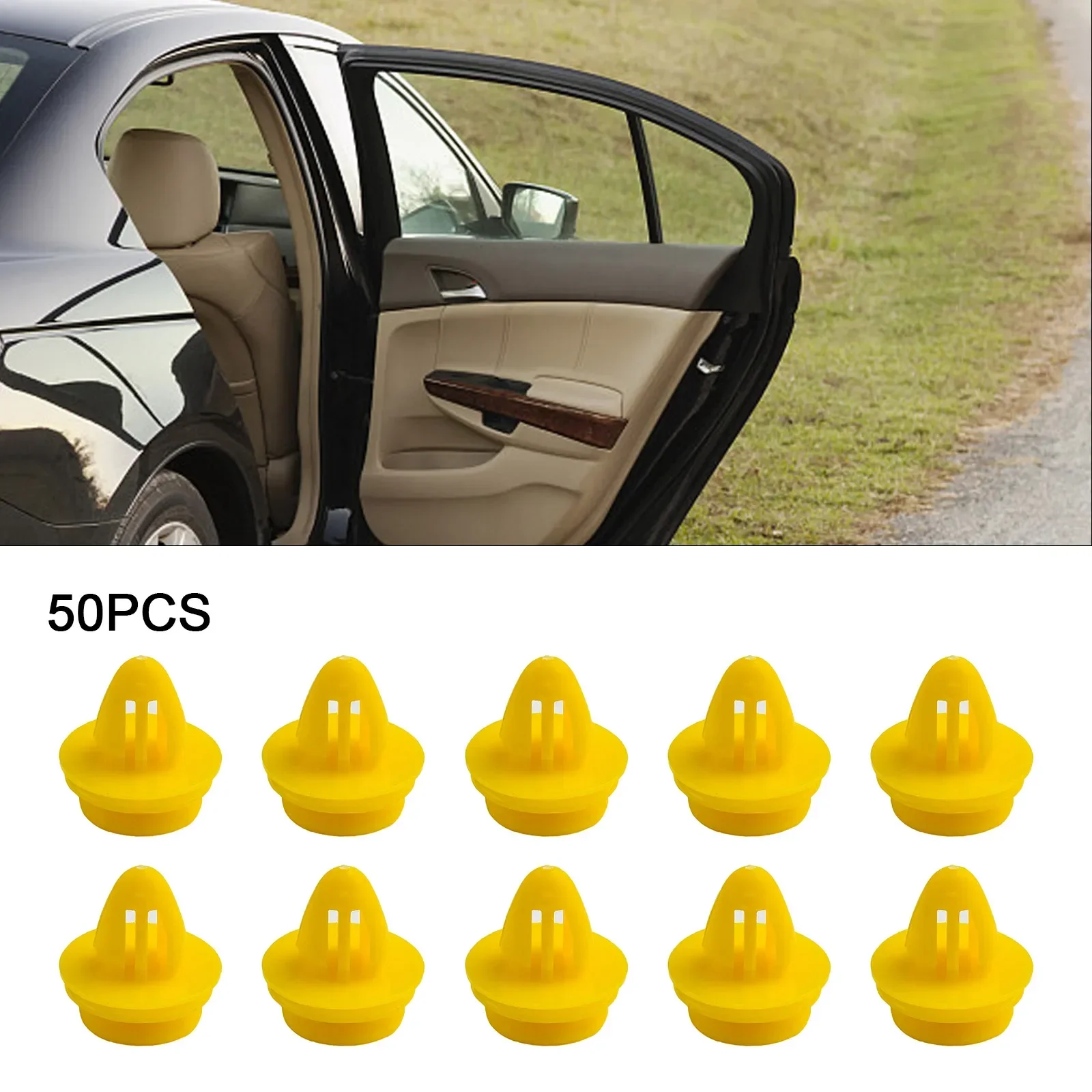 

Bulk Pack Of Yellow Plastic Rivet Car Door Trim Panel Clips 50 Pcs Perfect For Volvo S80 Reliable And Easy To Use