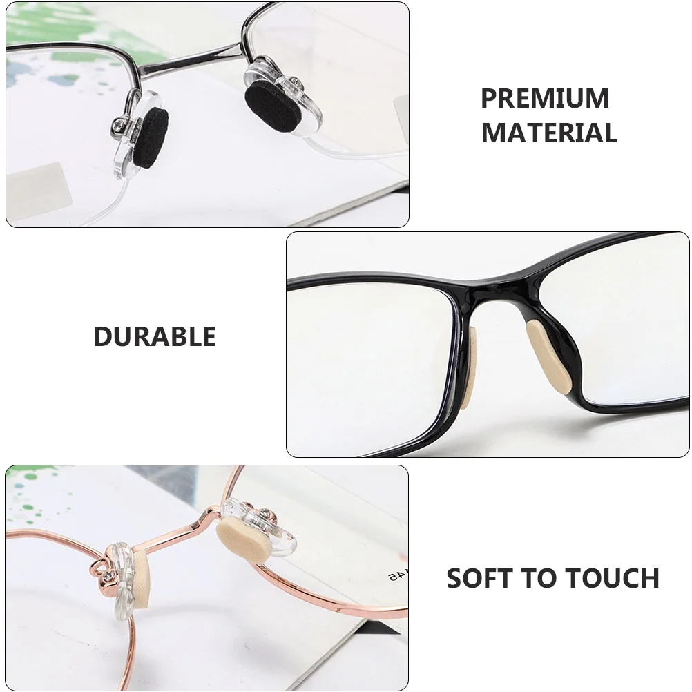 

Eyeglass Nose Pad Eva Anti-Slip Soft Comfortable Fit For Plastic Metal Frames Glasses Accessory Non-Skid Nose Pads