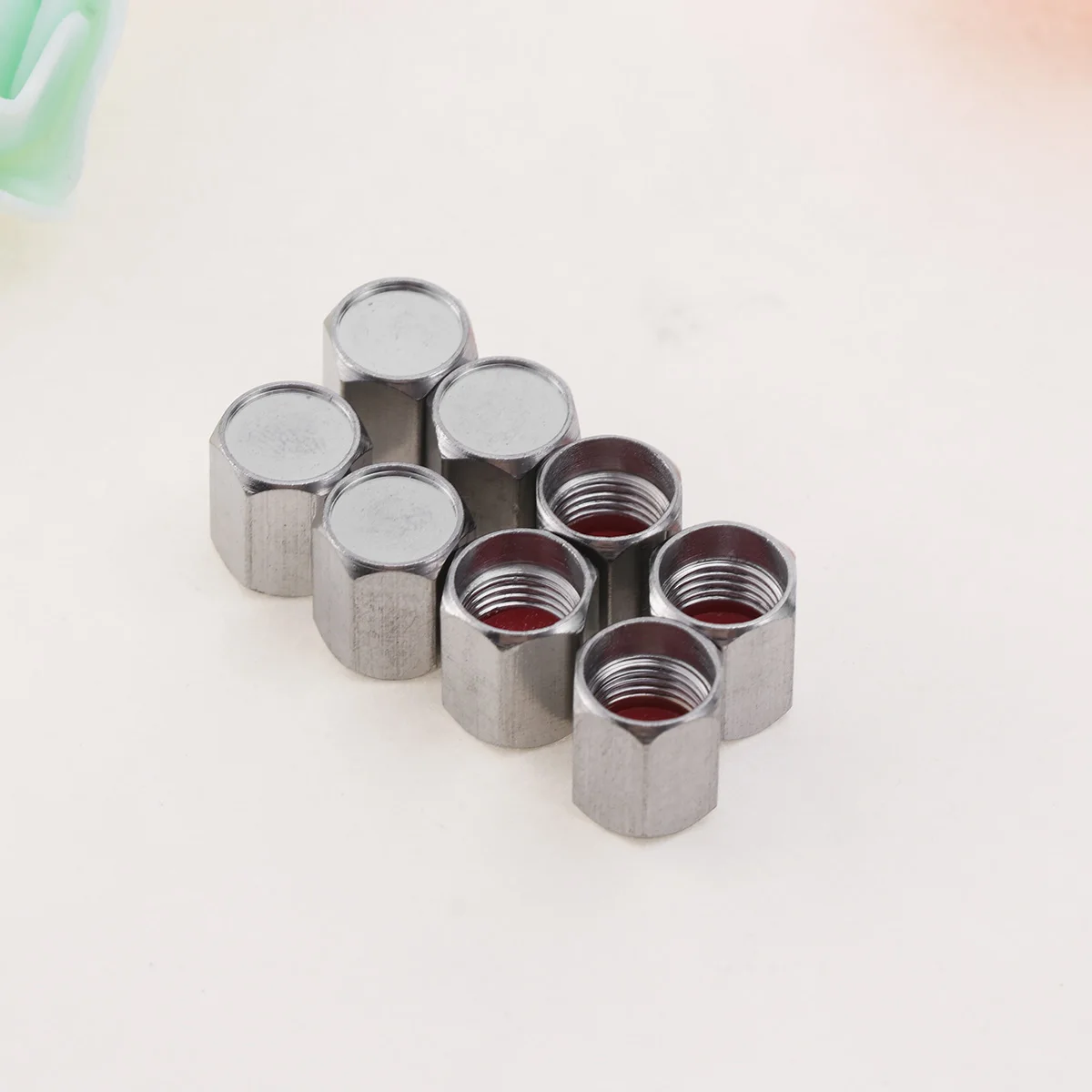 

20 Pcs Gas Nozzle Cap Tire Valve Stem Caps Wheel Auto Hexagon Bike Car Hexagonal
