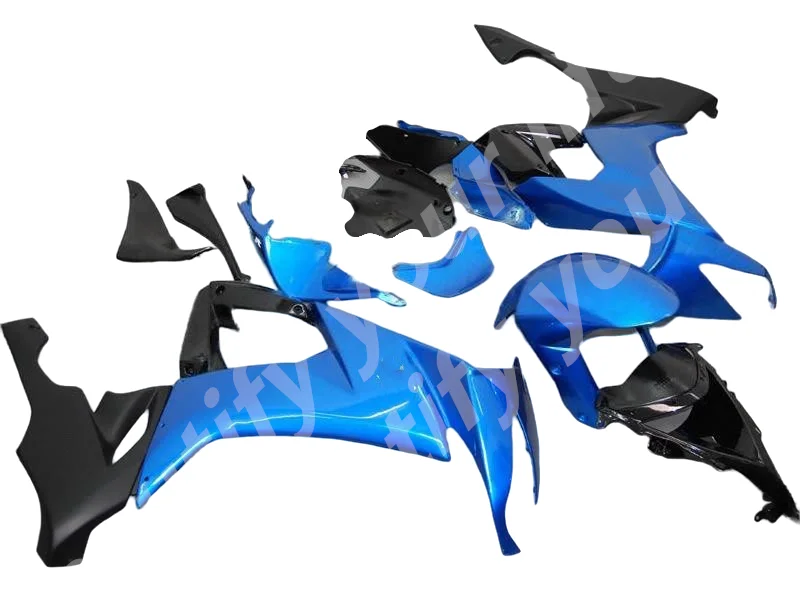 High quality ABS fairing for Kawasaki Ninja ZX10R 2008 2009 2010 blue black fairings kit ZX-10R 08 09 10