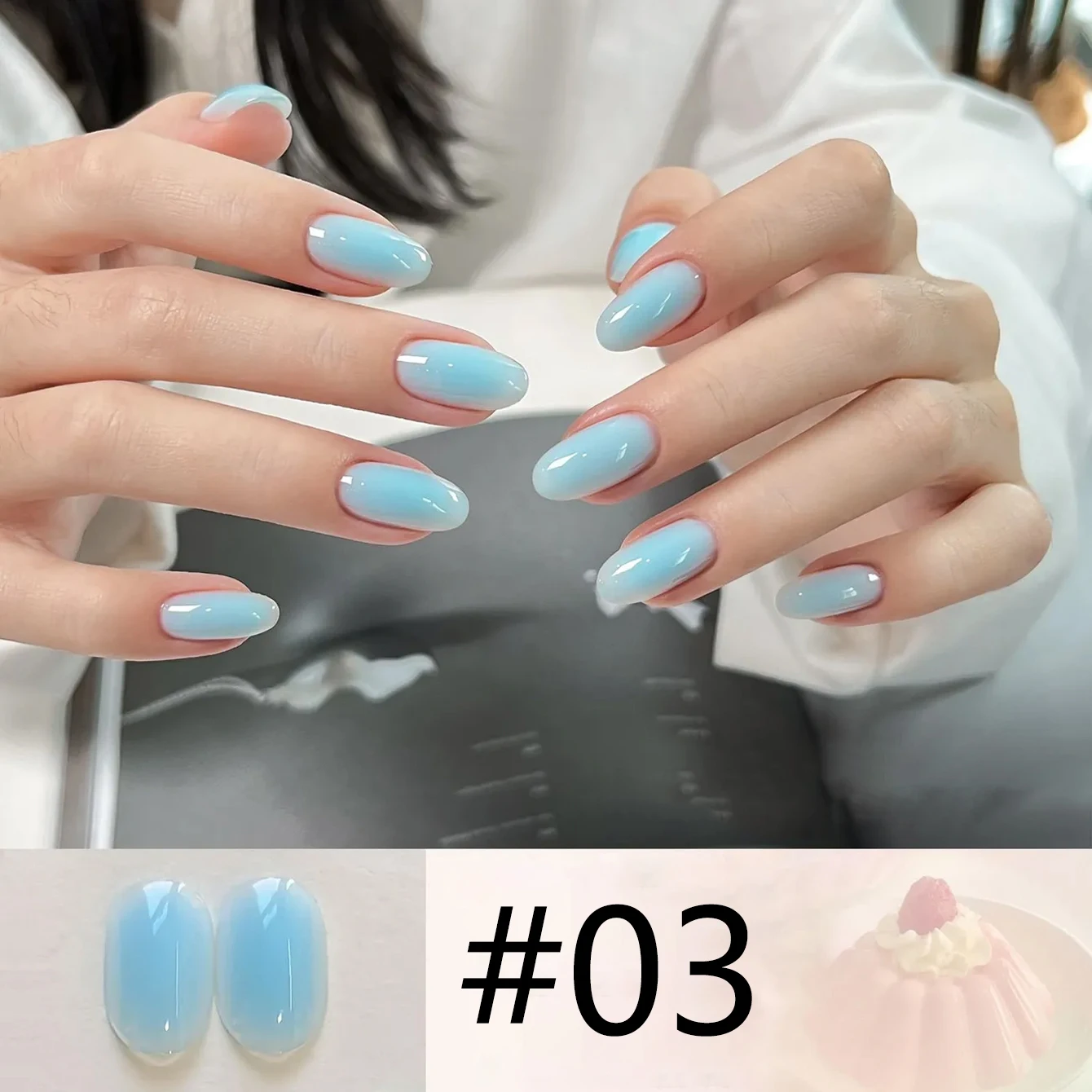 MIANEL 2026 New "Icy Milk Jelly" Macaron Series: Solid-color, translucent, skin-brightening, soothing, and soft gel polish. view 5