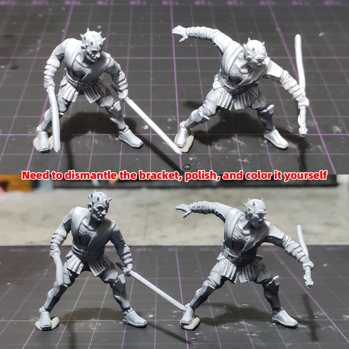 1/35 1/48 1/60 1/72 1/100 1/144 Modellbausatz 3D Harz Miniatur Soldatenfiguren Diorama Unbemalt Sci-Fi Alien Defector DIY – Detail 4