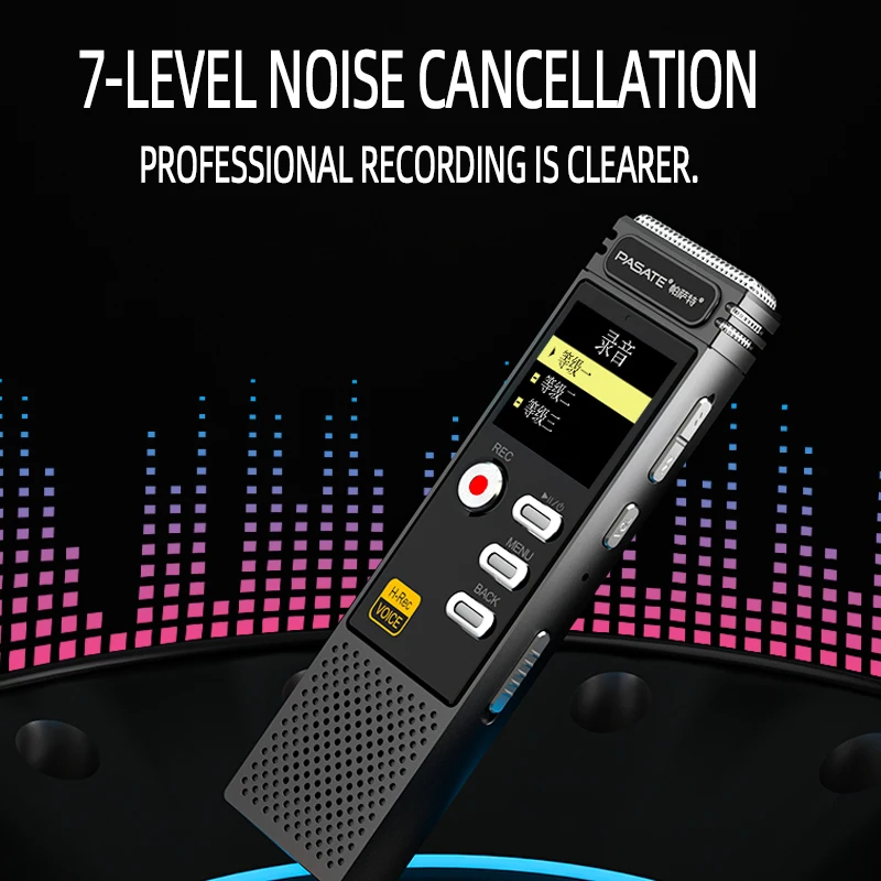 128GB Digital Voice Recorder with Playback: Voice Activated Recorder for Lectures Meetings Interviews -  Dictaphone Recording De