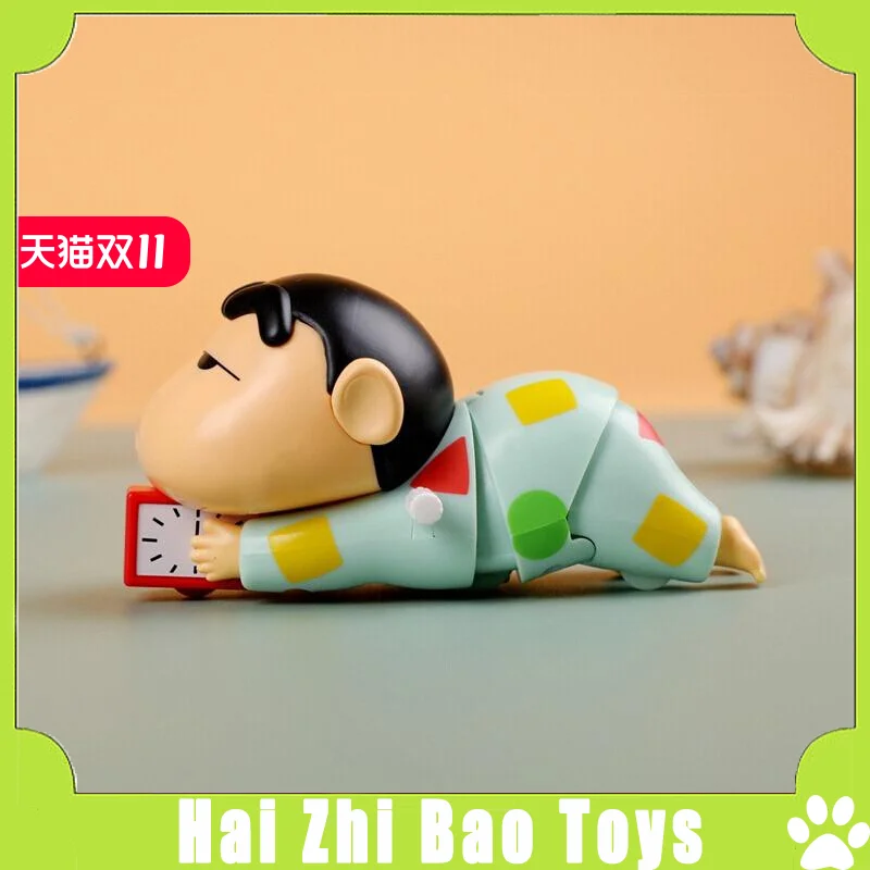 Authentic Crayon Shin chan Dynamic New Life Series Blind Box Can Be Handmade Clockwork Trendy Toy Gift Cute Ornament Gift