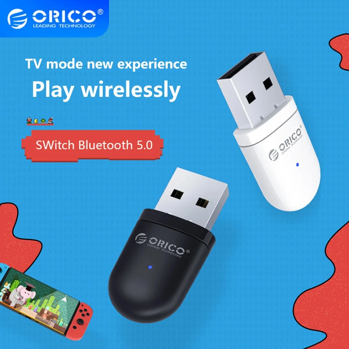 

ORICO Bluetooth Adapter USB Bluetooth 5.0 for PC Dongle Adaptador Wireless Mouse Keyborad Music Audio Receiver USB Transmitter