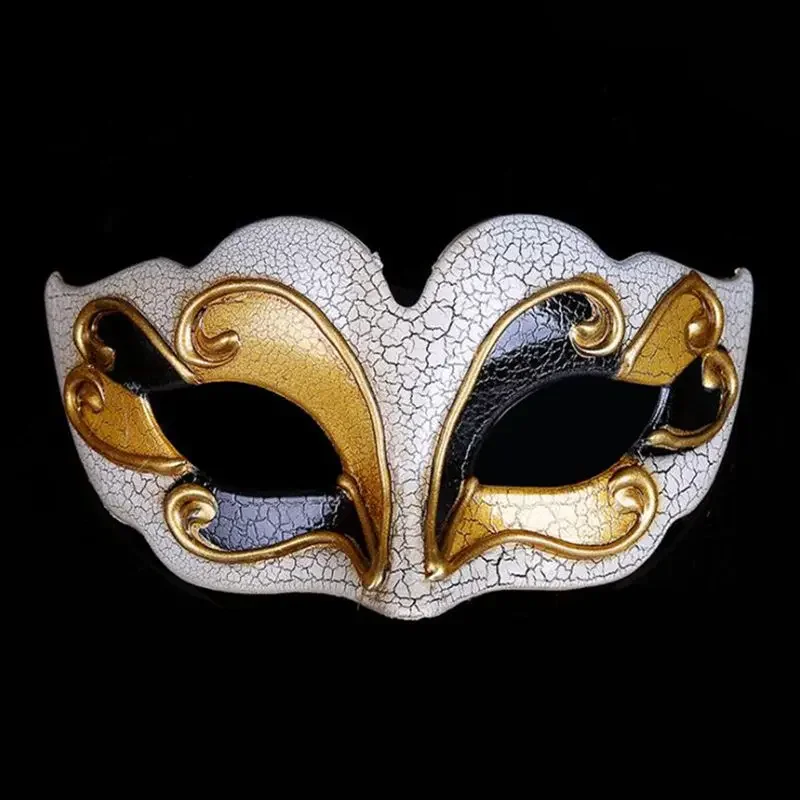 

Venetian Ball Masks Upper Crack Half Face Masquerade Mask Halloween Theme Carnival Party Cosplay Mask Dance Makeup Props