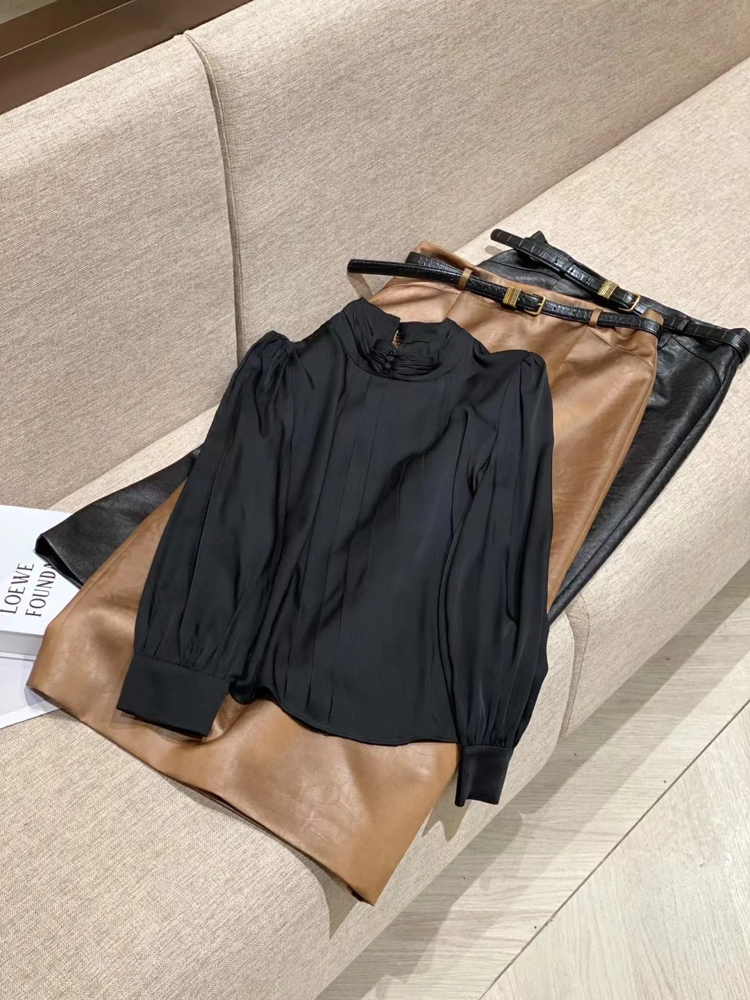 

Женская юбка-миди с высокой талией для похудения, осенне-зимняя, простая, с запахом, в деловом стиле, однотонная, из полиэстера