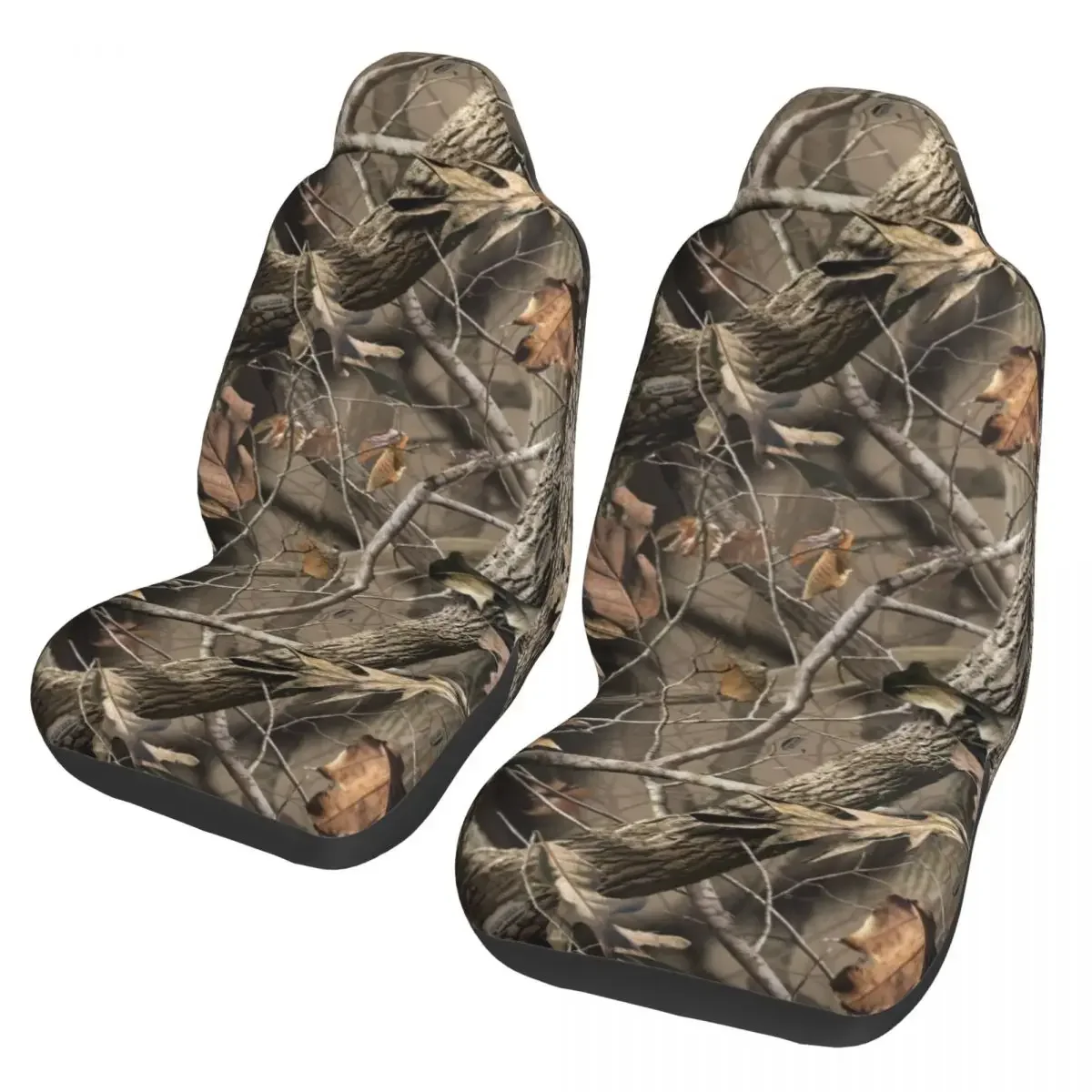 

Tree Camouflage Universal Car Seat Cover Four Seasons Women Camo Front Rear Flocking Cloth Cushion Polyester Car Accessories