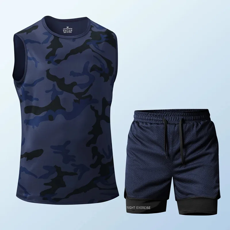 

Мужская летняя спортивная быстросохнущая майка с круглым вырезом без рукавов для бега, баскетбола, стрельбы, фитнеса