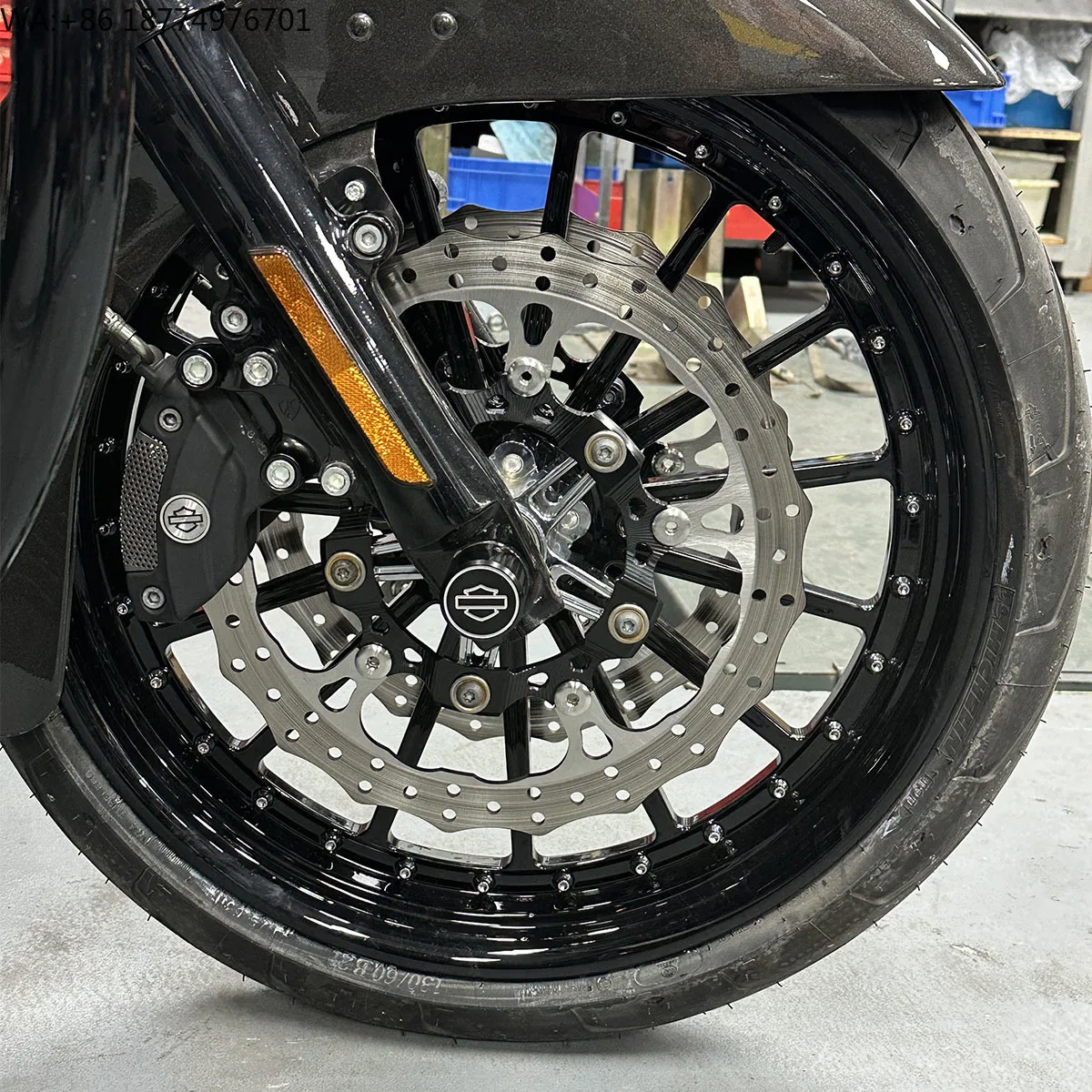 Alloy Motorcycle Wheels for Harley 14-later Ultra Classic Ultra Limited Model Black Aluminum Front Rear Rim Accessories New