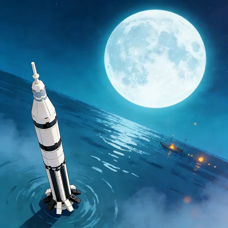 

183pcs MOC Saturn IB 1 Space Model Building Blocks Architecture DIY Creative Idea Education Toys Christmas Gifts Brick