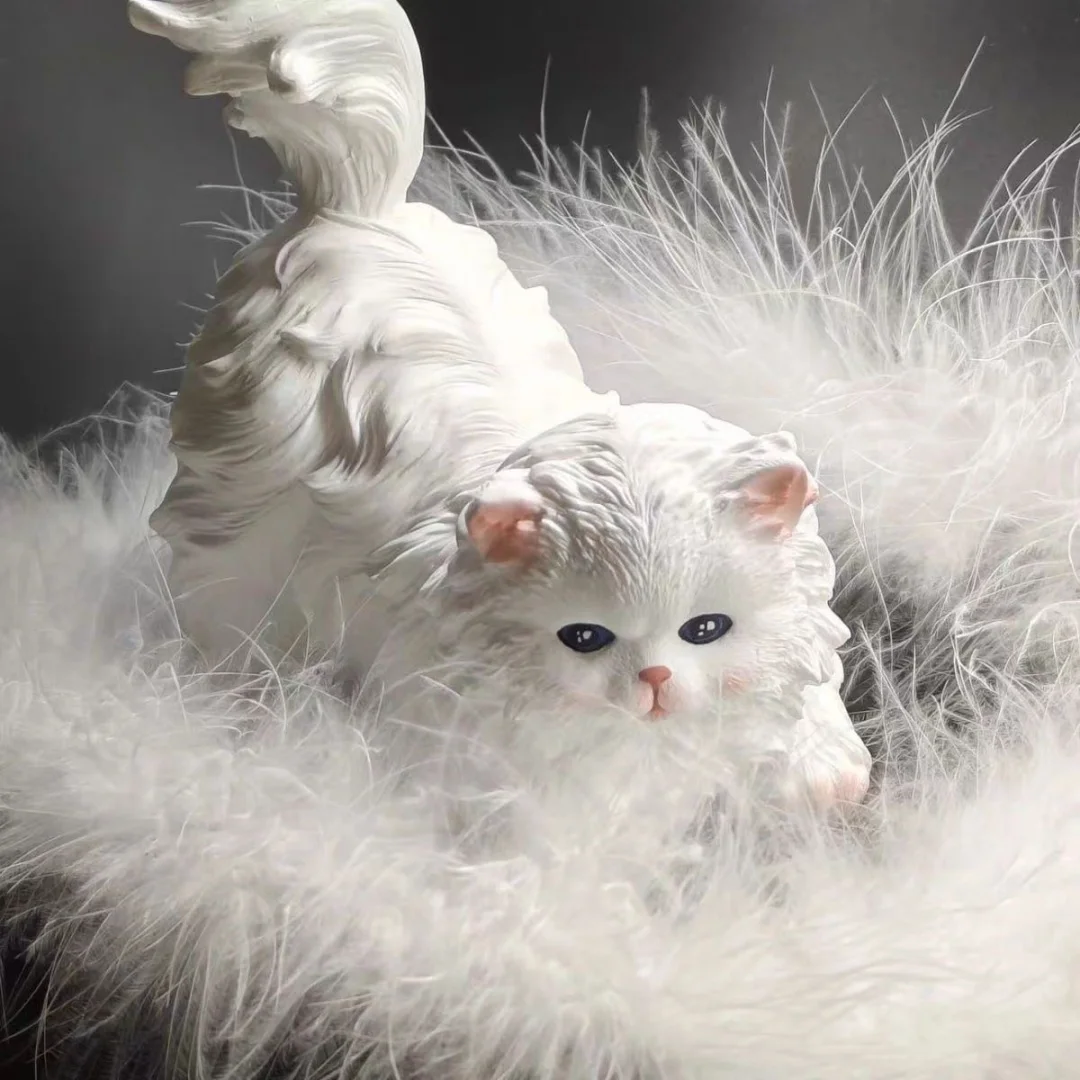 

DIY 3D кошка ароматерапия гипсовое украшение силиконовая форма ручной работы имитация кошачьей свечи форма гипсовая форма