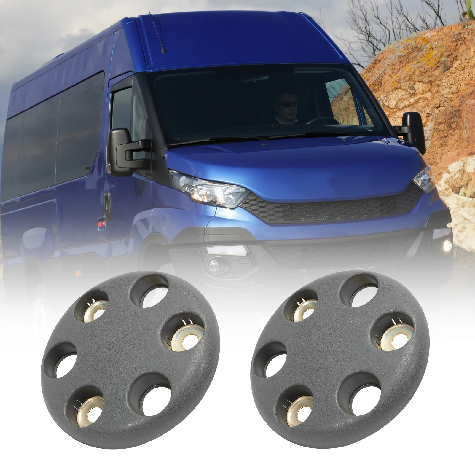 1 Pair Wheel Hub Cover For Iveco Daily III/IV 1999-2013 wheel Trimmers 93824452