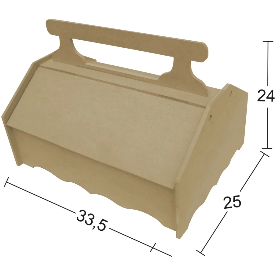 MT18 Wood Sewing Box, Disassemble Raw Wood Box