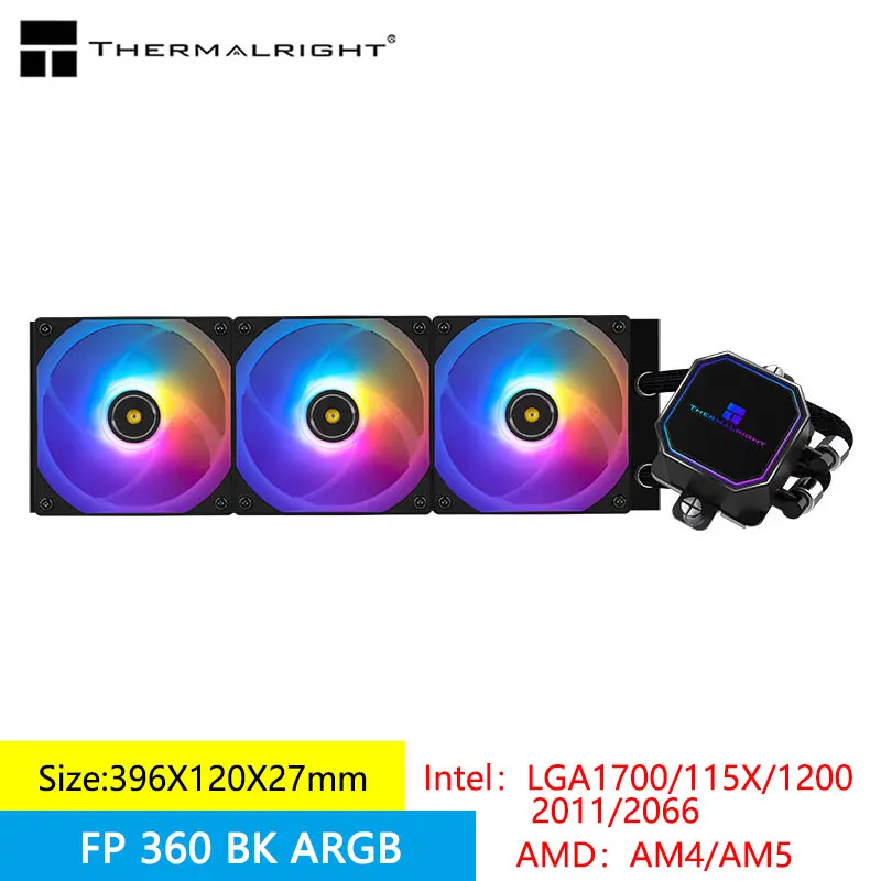 Imagem -01 - Thermalright-radiador de Refrigeração a Água Prisma Congelado 360 Tampa Superior Destacável Suporte Magnético All-in1 Lga1700 115x 2011 Am5 Am4