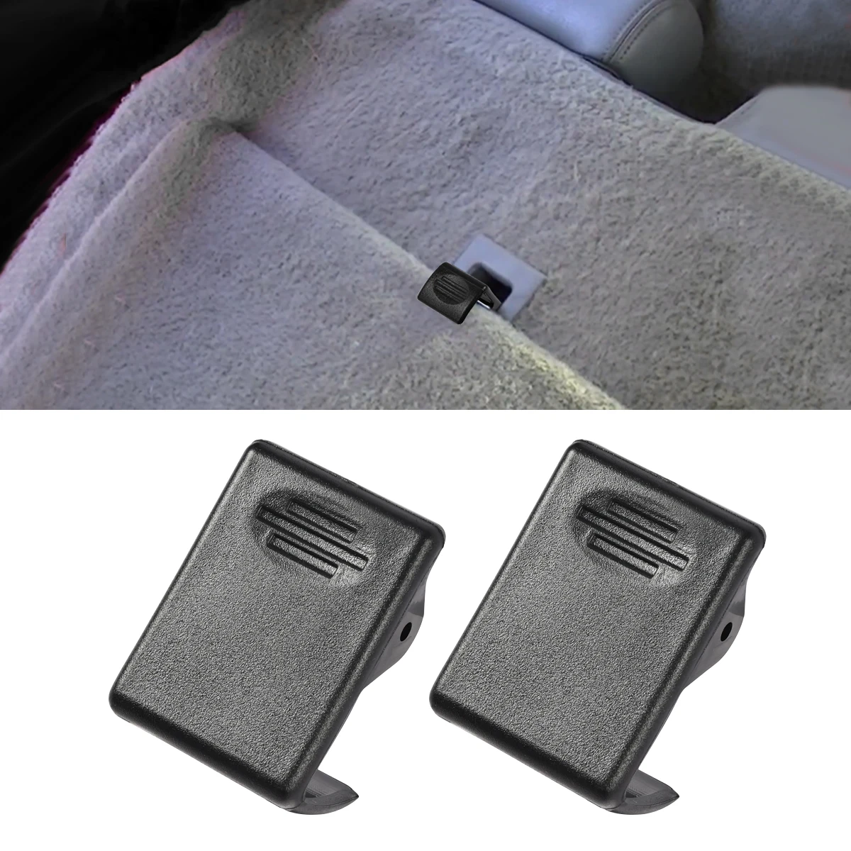 

Second Row Rear Seat Latch Clip Center Kit Replacement Black Brown For Suburban for Yukon Escalade 2000 2001 2002 2003-2006