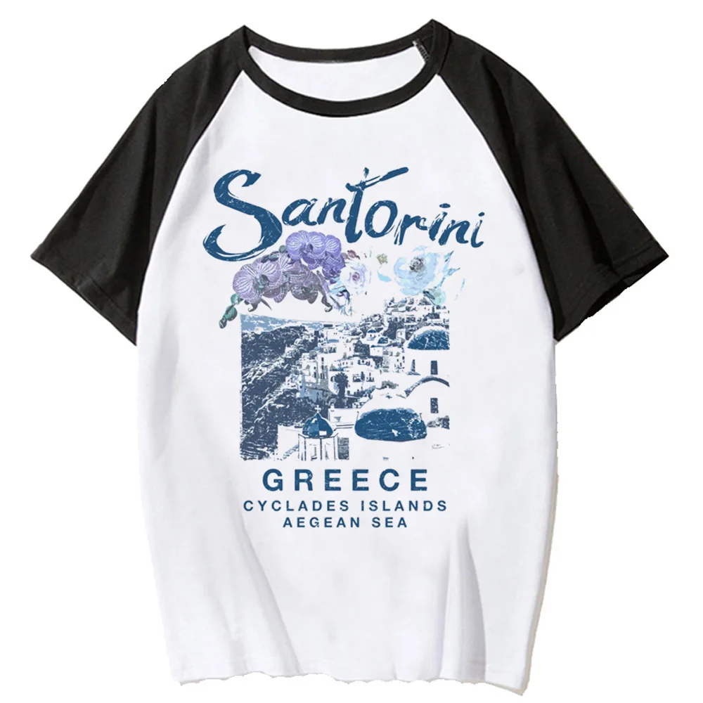 Greece top women elegant graphic tee comfortable top girl harajuku comic clothing