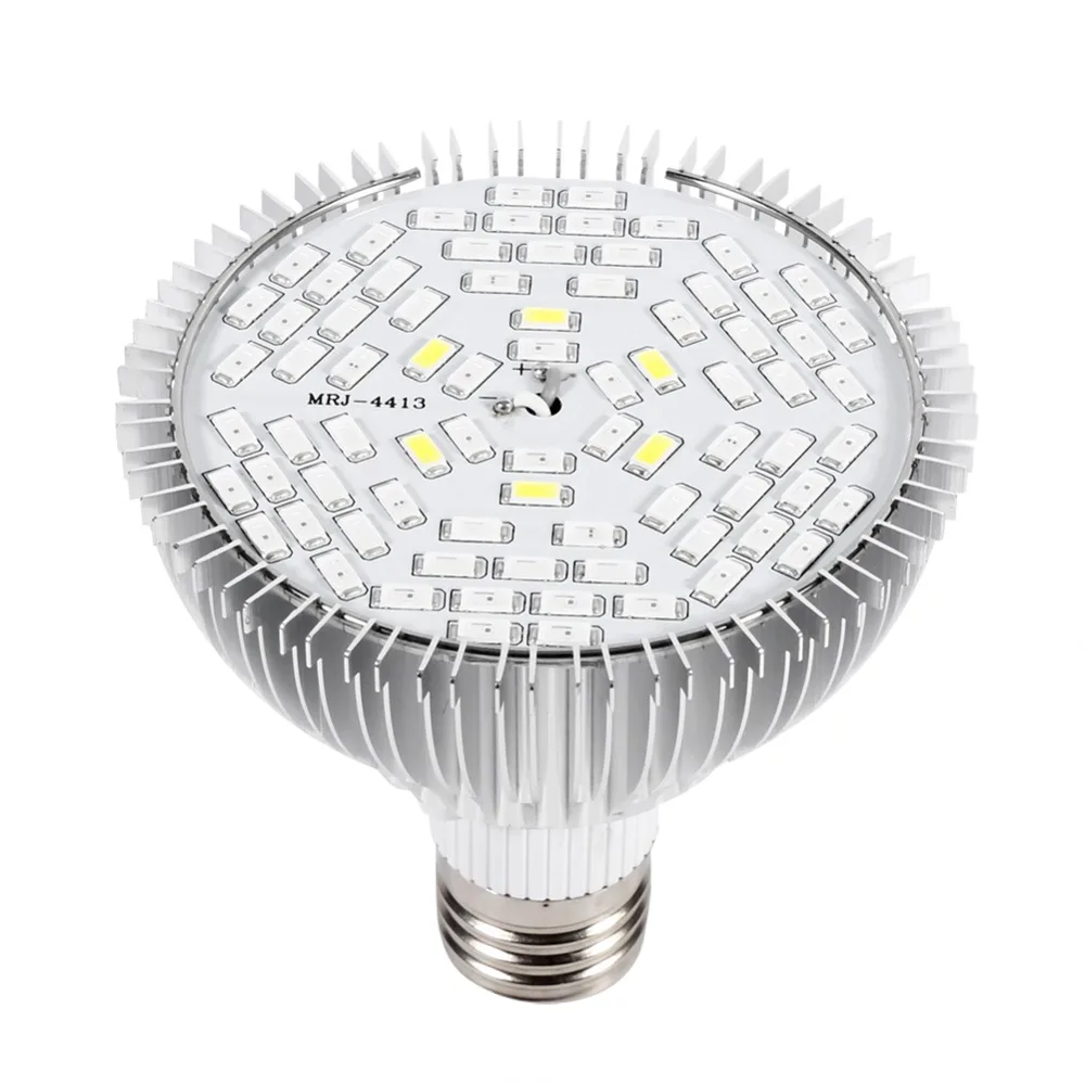 Full Spectrum Plant Grow Lamp E27 Socket 120 Degree Beam Angle Grow Light Bulb 50W Power Energy Saving Horticulture Grow Light